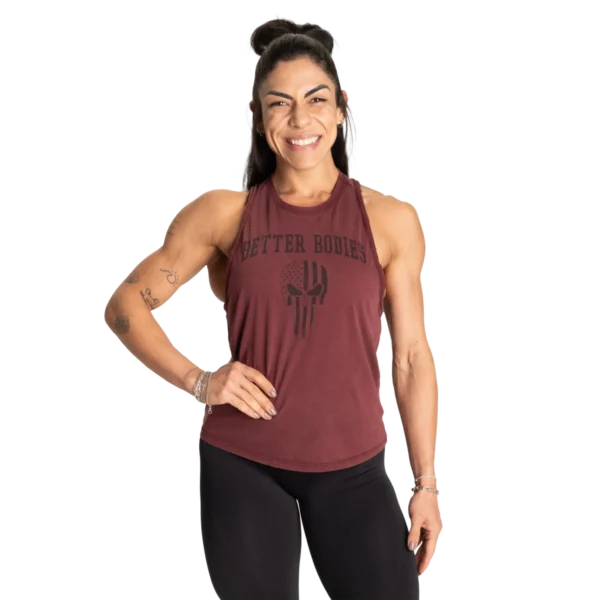 BB Skull Empire Tank Maroon (Custom)